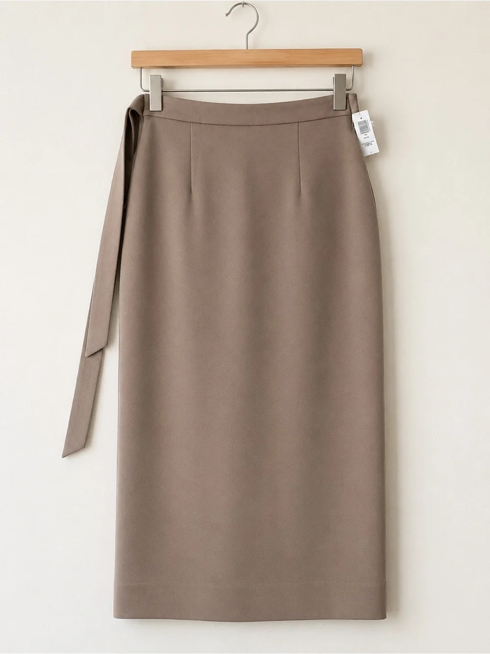 NWT Aritzia Babaton Pelli Camel Wrap Midi Skirt Size 2 Quiet Luxury